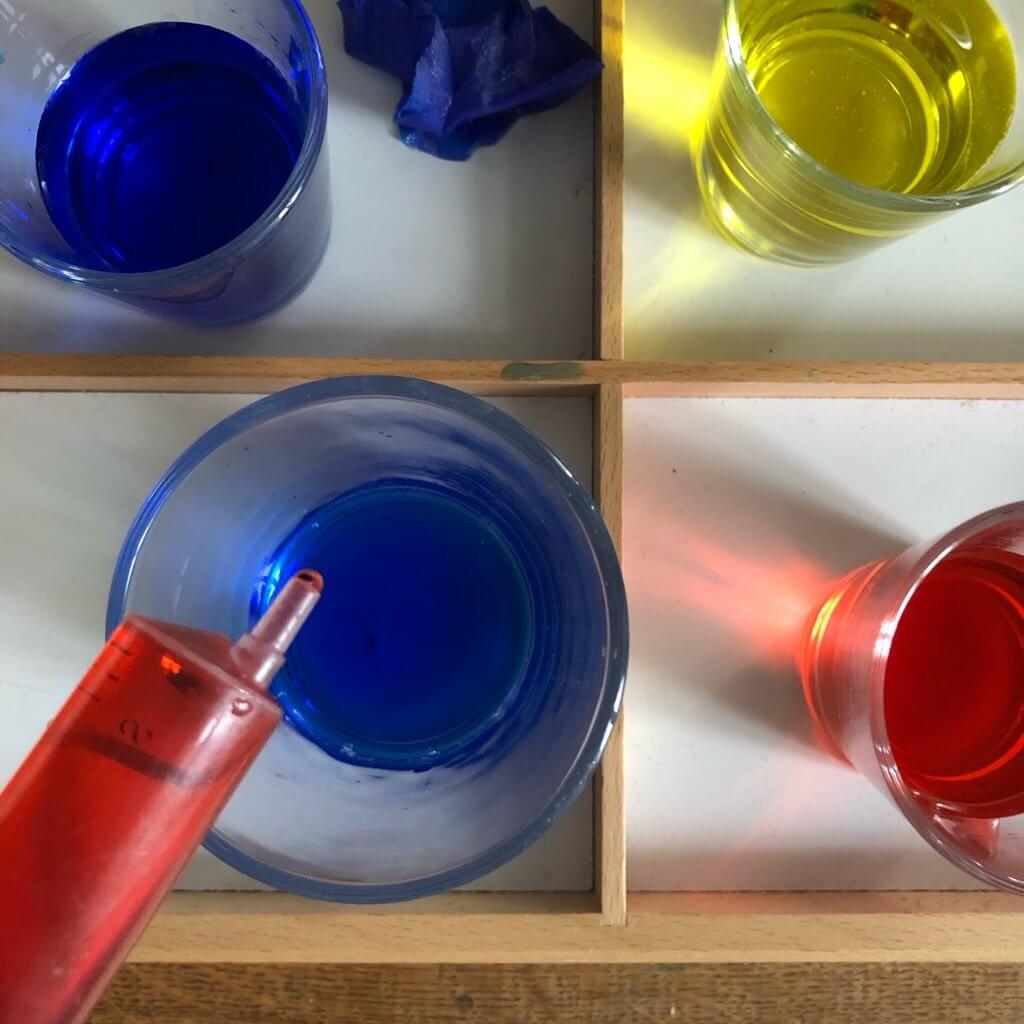 6 Stück Kunststoff Farbfolien passenden Chips Kinder Farbe kognitiven 