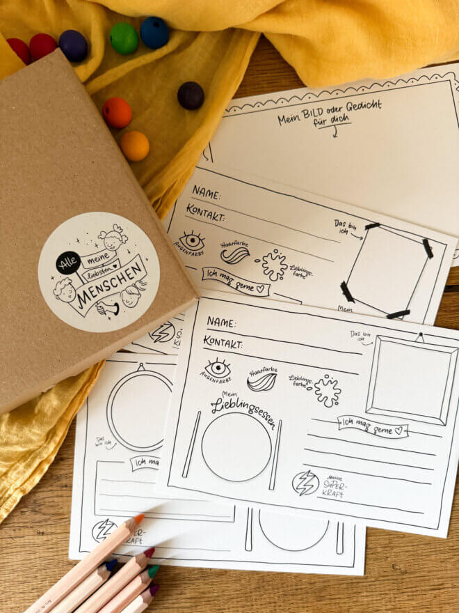 Box "Alle meine liebsten Menschen" - Erinnerungsbox für Kinder